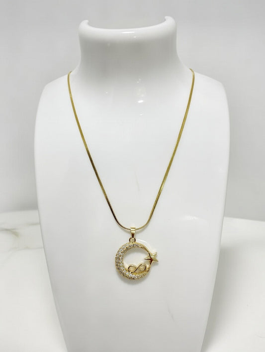 Celest Moon Star Necklace